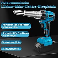 kswiown Makita 18V Akkus Szegecselő Gép 20KN Elektromos Pop Rivet Fogó LED 3