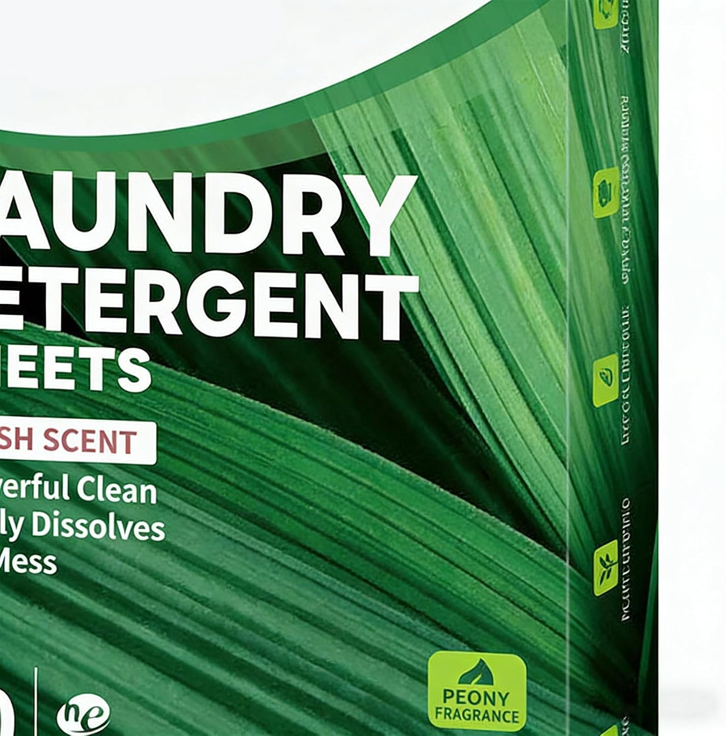 Foaming Laundry Sheets, 60pcs Scented Ultra-Concentrated Wash Sheets for Clothes, Towels, Bedding, Delicate, Home Laundry, Stain Removal