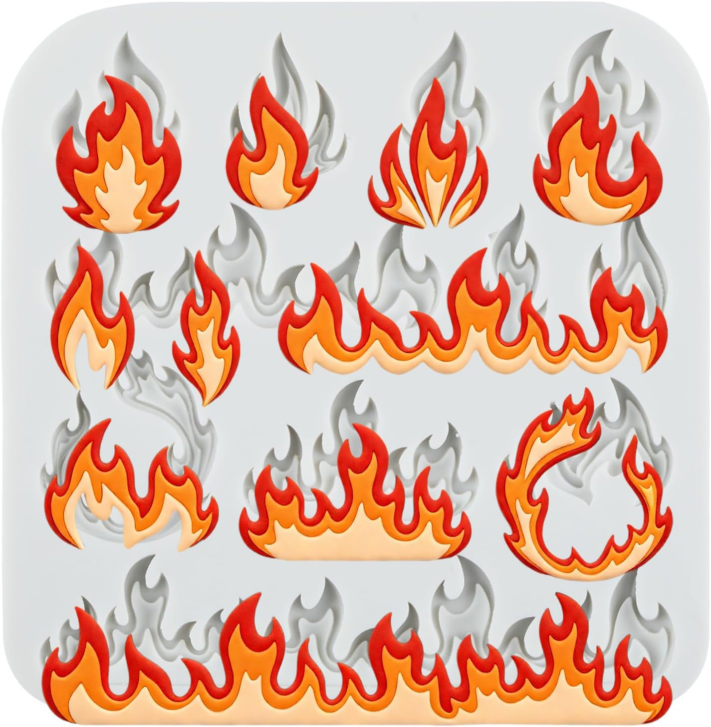 Flame Silicone Molds Fire Shape Polymer Clay Mold