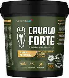 Suplemento Cavalo Forte Super Premium 5kg | Creatina para Cavalo de Vaquejada Equino Atleta | 4x Mais Força, Imunidade e Recuperação Pós-Prova | Articulação e Saúde de Casco, Pelo | VeterinUp