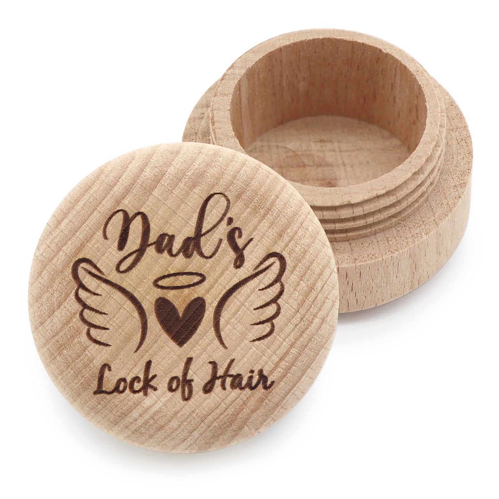 Liannan Custom lock of hair keepsake Box,Personalized Memorial Gift For Loss In Memory of Loved One,Remembrance?Sympathy, Bereavement Gift Mum Dad (dad)