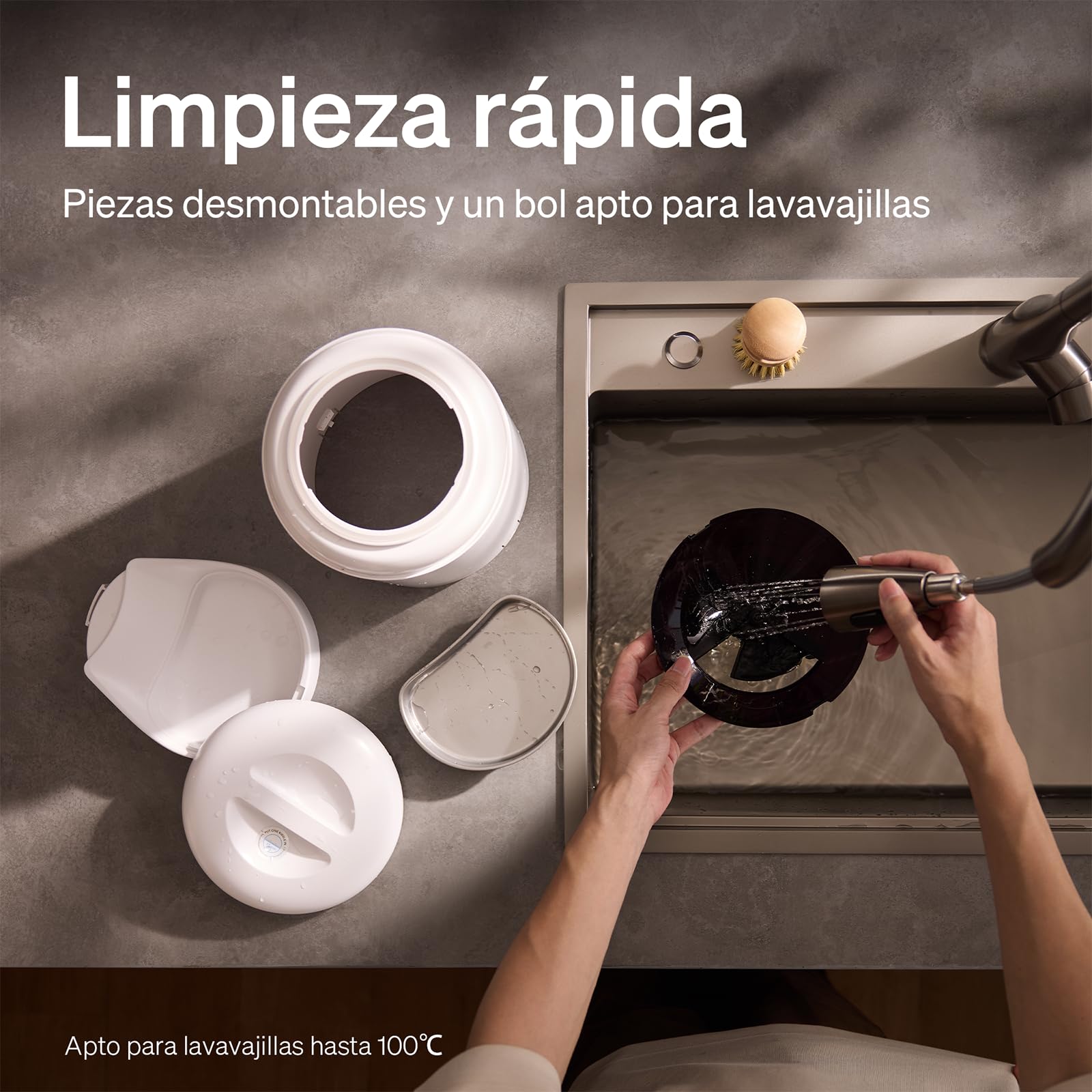 PETLIBRO Comedero Gato Automatico 5G WiFi con Cámara 1080P, 5L Dispensador Comida Gatos/Perros con Visión Nocturna y App, Detección de Movimiento, Cuenco de Acero Inoxidable, Blanco