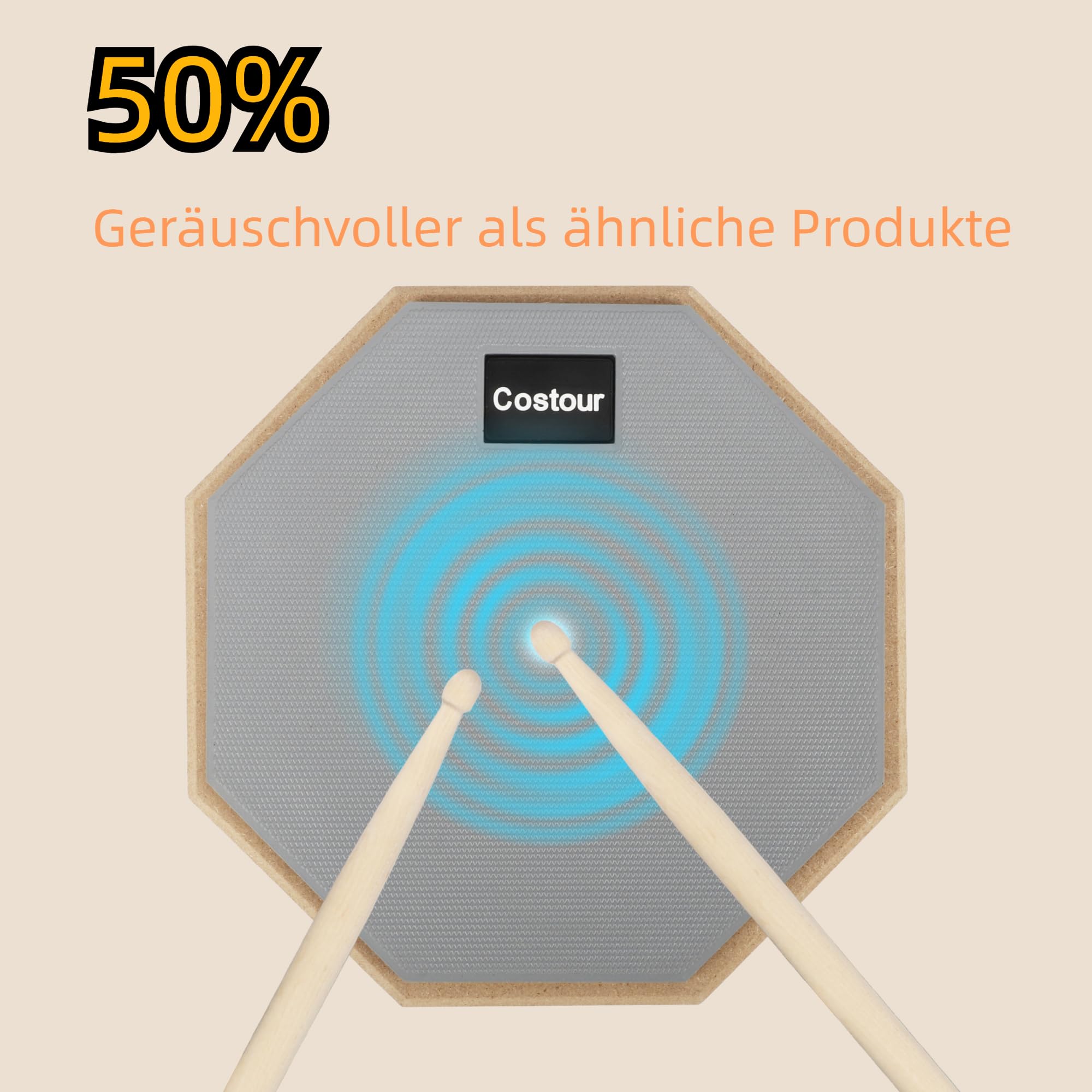 Gummi Drum Practice Pads übungspad kit 55-90cm Verstellbarer Bügel 8 Zoll schlagzeug Übungspad Drum Pad Set Mit Ständer Schlagzeug Sticks Aufbewahrungstasche für Schlagzeugern Anfängern