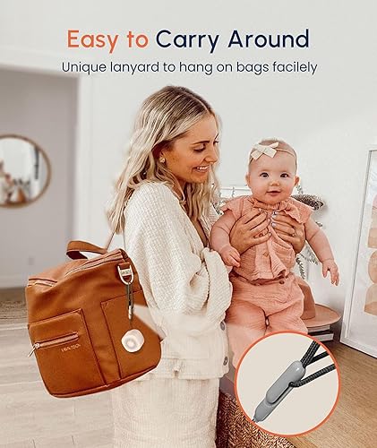 Miniatura 6 de Mini máquina de sonido para dormir, máquina portátil de ruido blanco para bebé, máquina de sonidos de sueño de 10 sonidos, 7 máquinas de dormir de