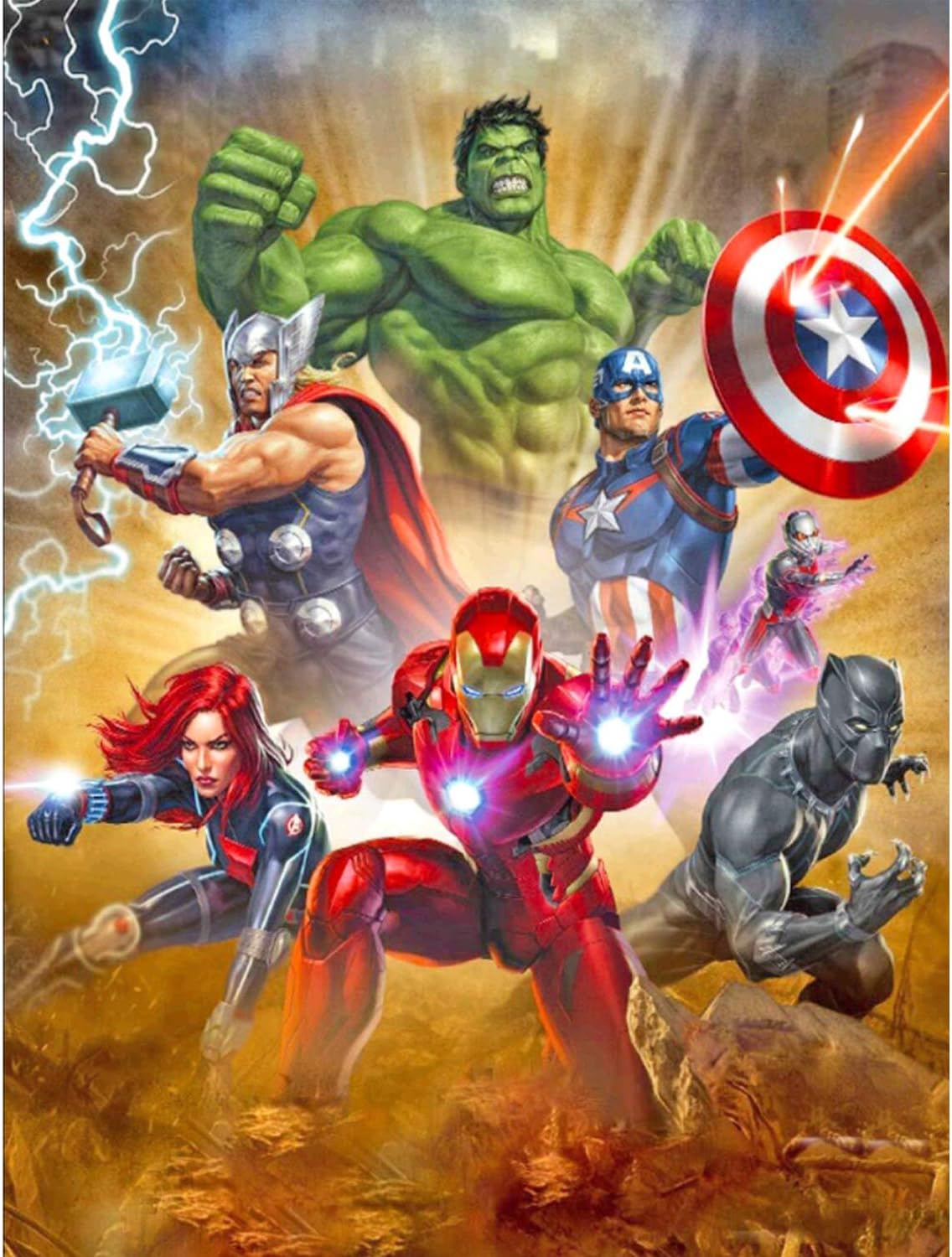 Vienrose DIY 5D Diamond Painting Kits for Adults & Kids 15.7X11.8 in Super Heroes Full Drill Diamond Arts People with Special Abilities Paint by Number Kits for Wall Decor Romantic Gifts