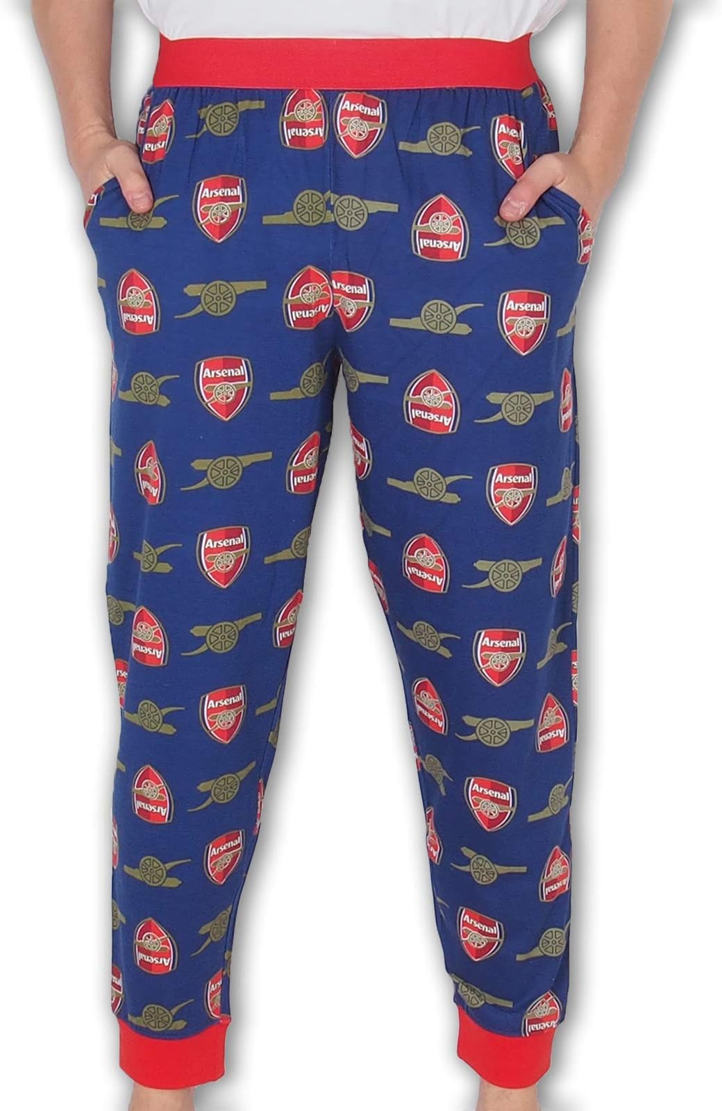 Arsenal FC Mens Lounge Pants Pyjama Bottoms Official Football Gift