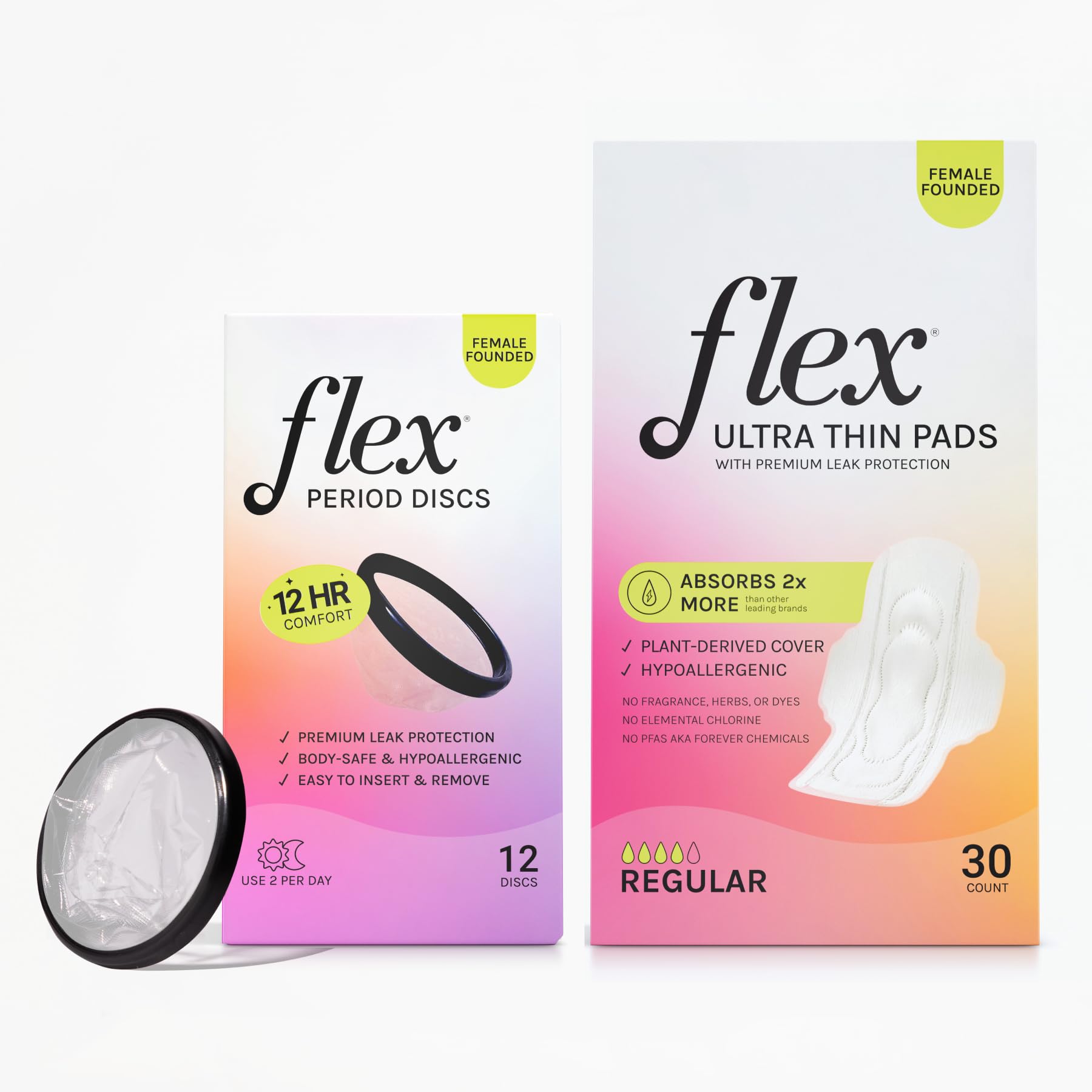 flex Period Discs 12枚入り 新品 Amazon.com: Flex Ultra Thin Pads (30 Count) & Flex Menstrual Discs