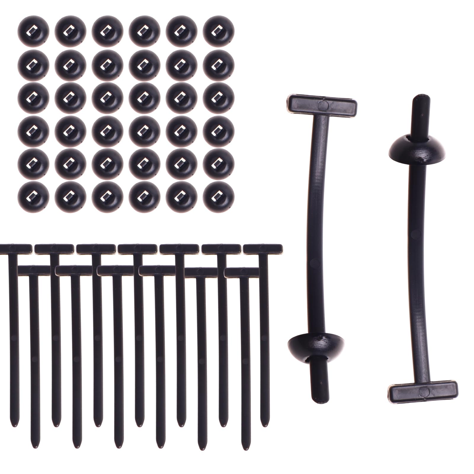 Universal Nylon Cable Tie Buckle, 30 Pcs, Black Heavy Duty Self-Locking with 0.6mm Thickness 9x2cm Size