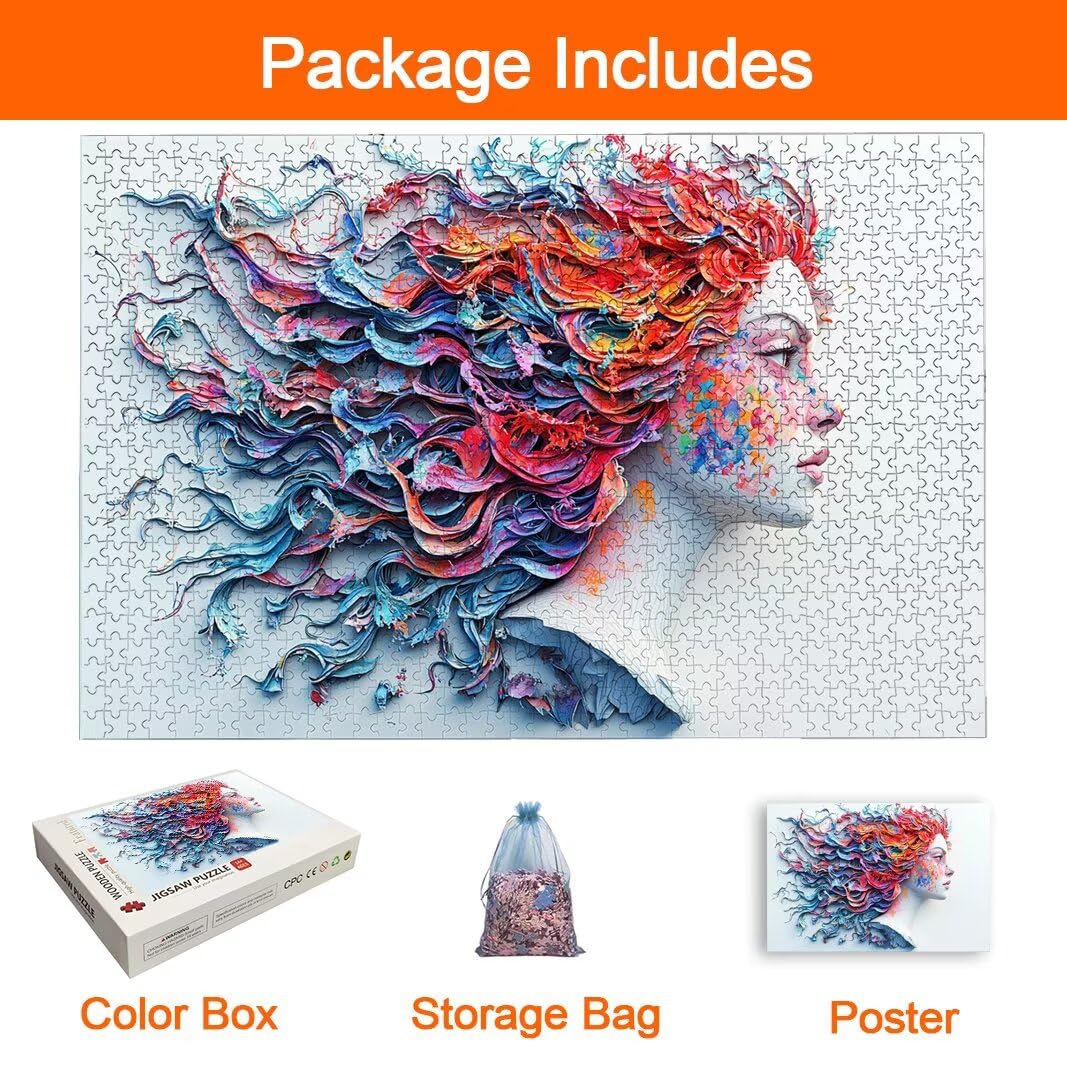 Puzzle Diosa, Puzzle 3000 Piezas, Rompecabezas, Regalo Mujer, Decor -8562