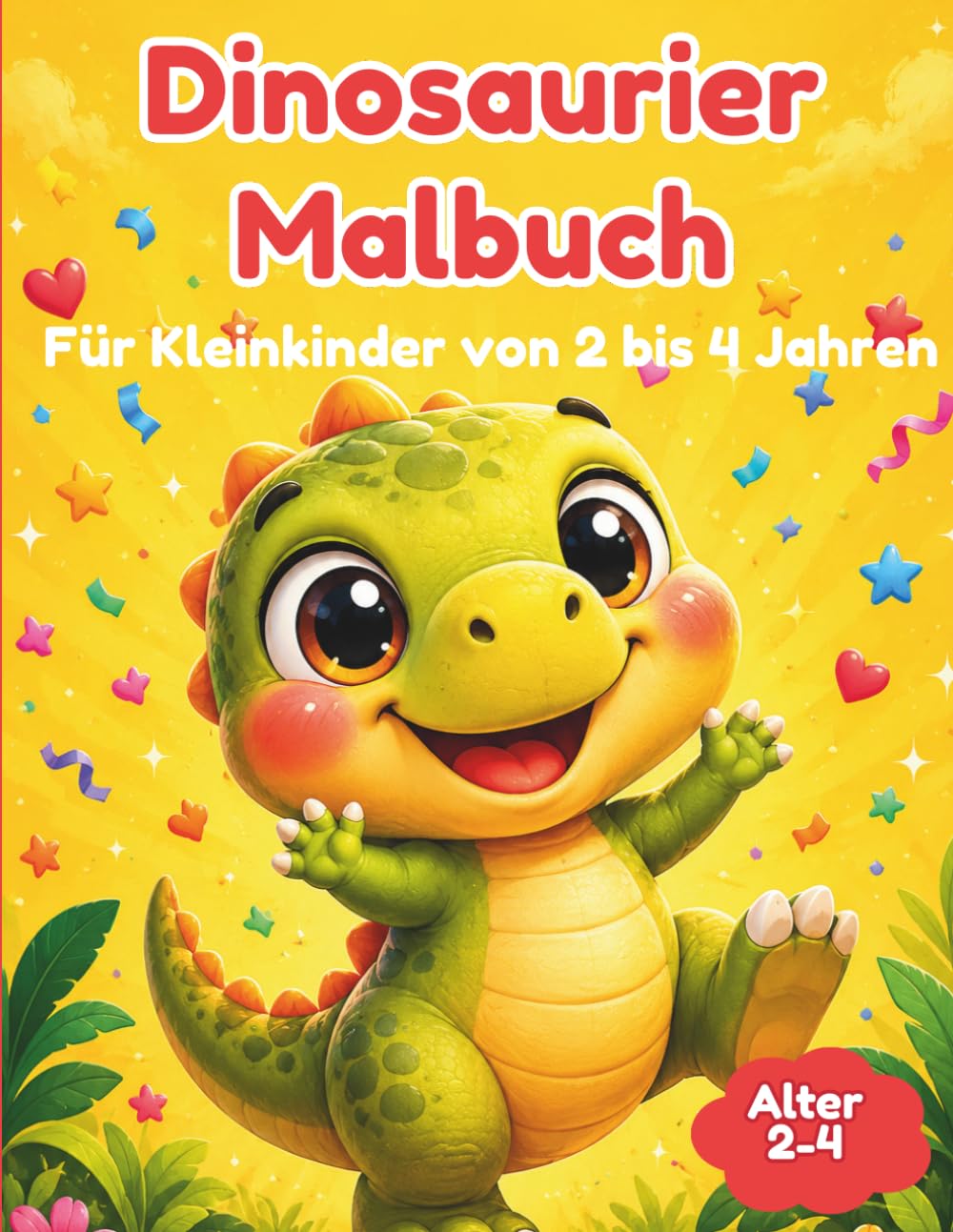 Einfaches und großes Malbuch für Kleinkinder: 60 einfache und lustige Ausmalseiten für Kinder, Vorschule und Kindergarten