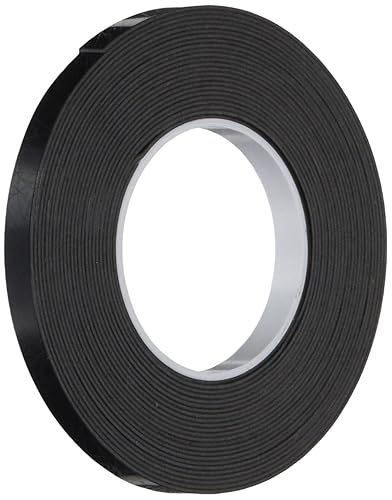 3M 4929 VHB Cinta Adhesiva Acrílica Viscoelástica 2.5 pulgadas x 15 pies Adhesivos Permanentes, Negro Rollo de Cinta de Doble Cara. Adhesivos y