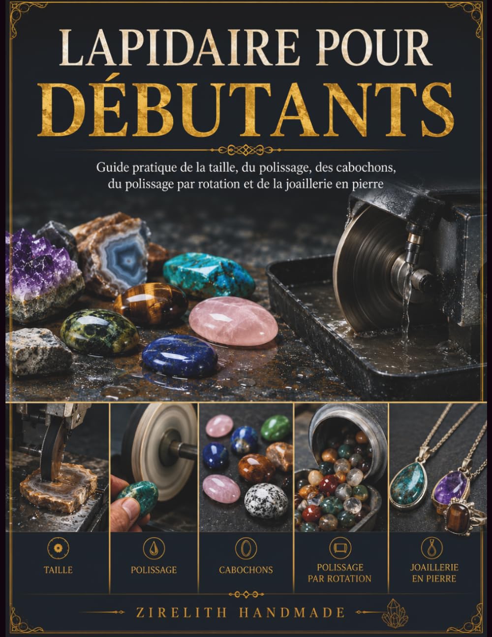 LAPIDAIRE POUR DÉBUTANTS: Guide pratique de la taille, du polissage, des cabochons, du polissage par rotation et de la joaillerie en pierre