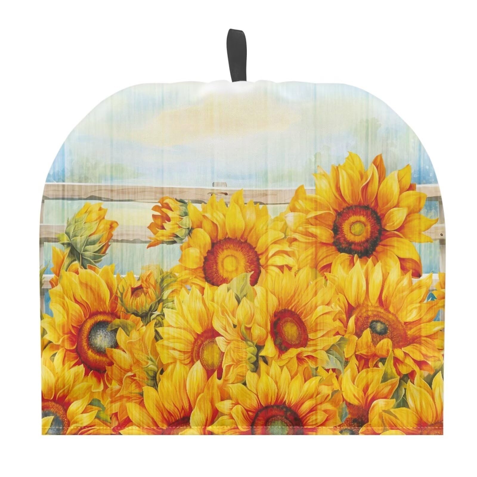 ZDCUSTOM Yellow Sunflower Teapot Warmer Tea Cosy for Teapot Cotton,Insulating Tea Cozy,Teapot Cover for Kitchen Home Decorative Keep Warm Tea Pot Decor Tea Cozy
