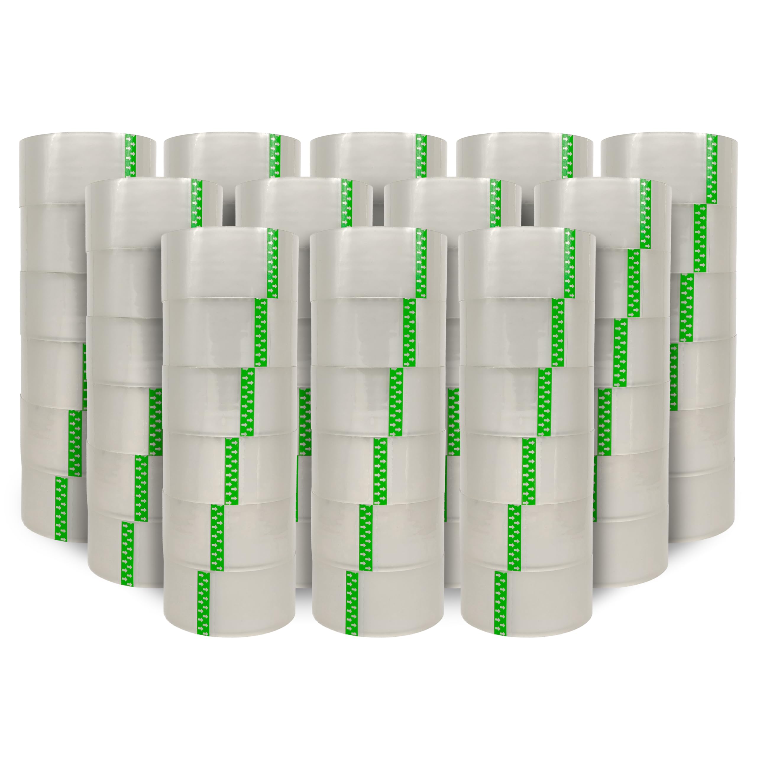 Relsy 72 Rolls Of Clear Packing Tape - 48mm x 66m Compatible With Packing Tape Dispenser. Strong, Clear Packaging Tape For Packing Boxes/Home Improvement/Heavy Duty Tape Use