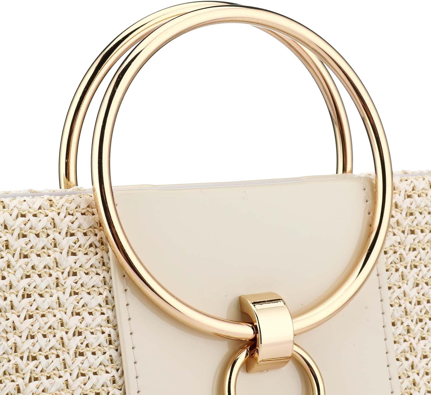 Straw Handbag Evening Bag Clutch Purses for Women, Fashion Summer Beach Tote Tassels Straw Clutch