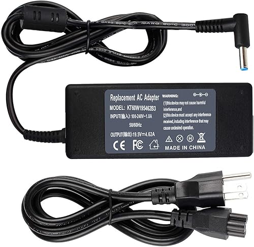 Laptop 19.5V 90W 65 para HP Envy Touchsmart Sleekbook 15 17 M6 M7 Adaptador de CA para X360 Pavilion 11 14 15 17, Stream 11 13 14, Envy, Spectre
