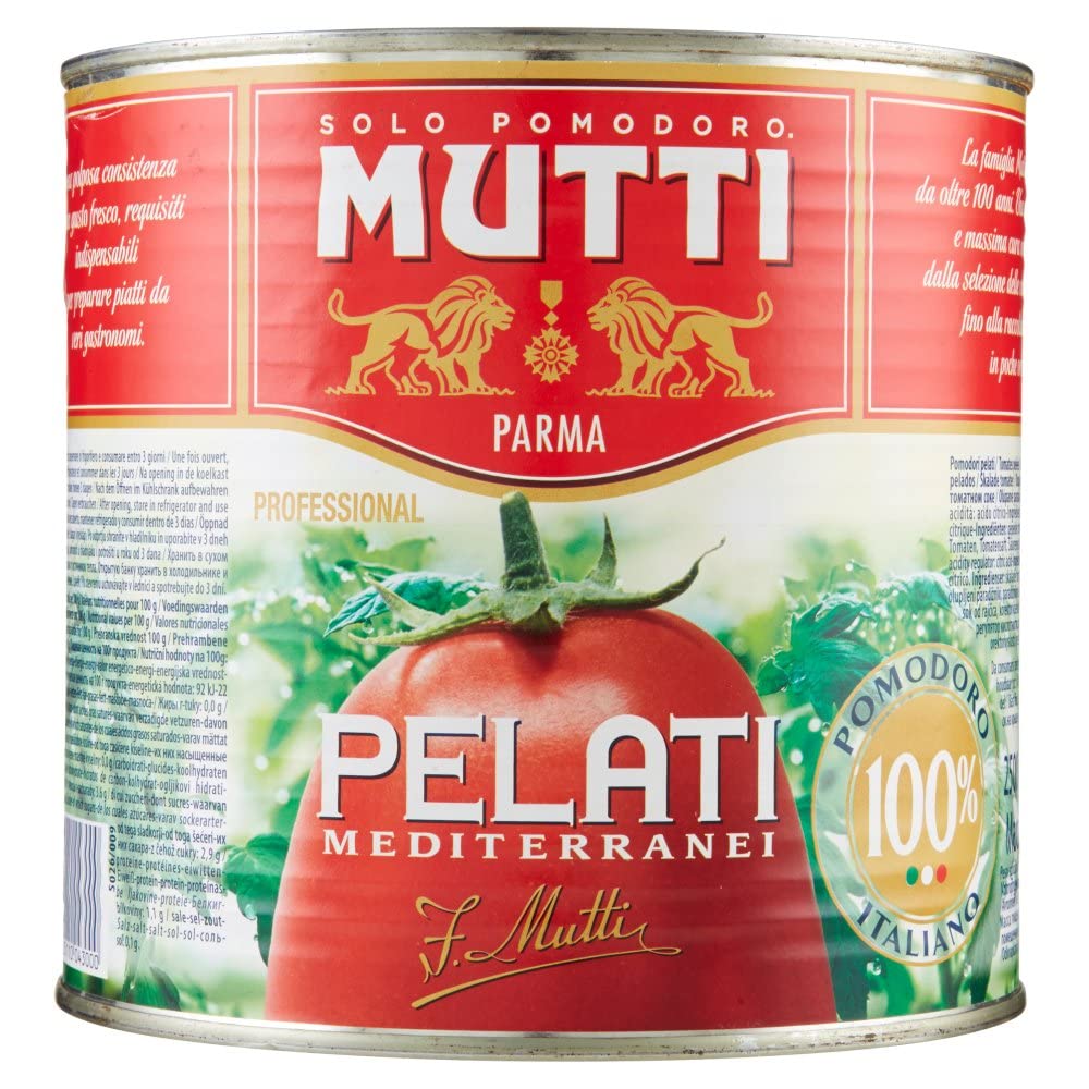 Italian Gourmet Pelati pomodori geschälte Tomaten mediterranei 6 x 2,5kg