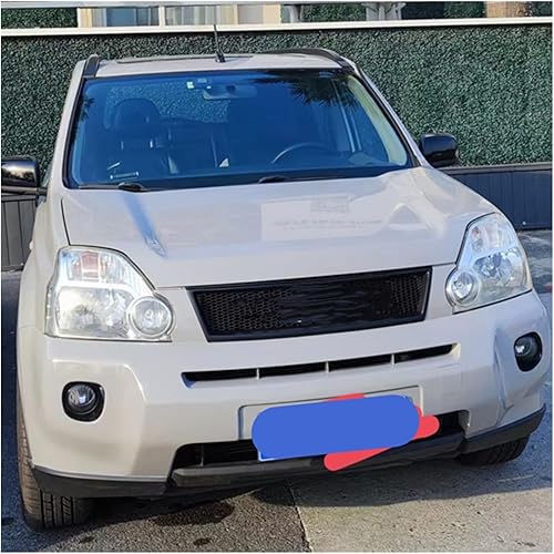 Miniatura 3 de Compatible con Nissan X-trail 2008 2009 2010 Año Front Center Racing Rejilla Kit de accesorios de cuerpo (Color negro brillante)