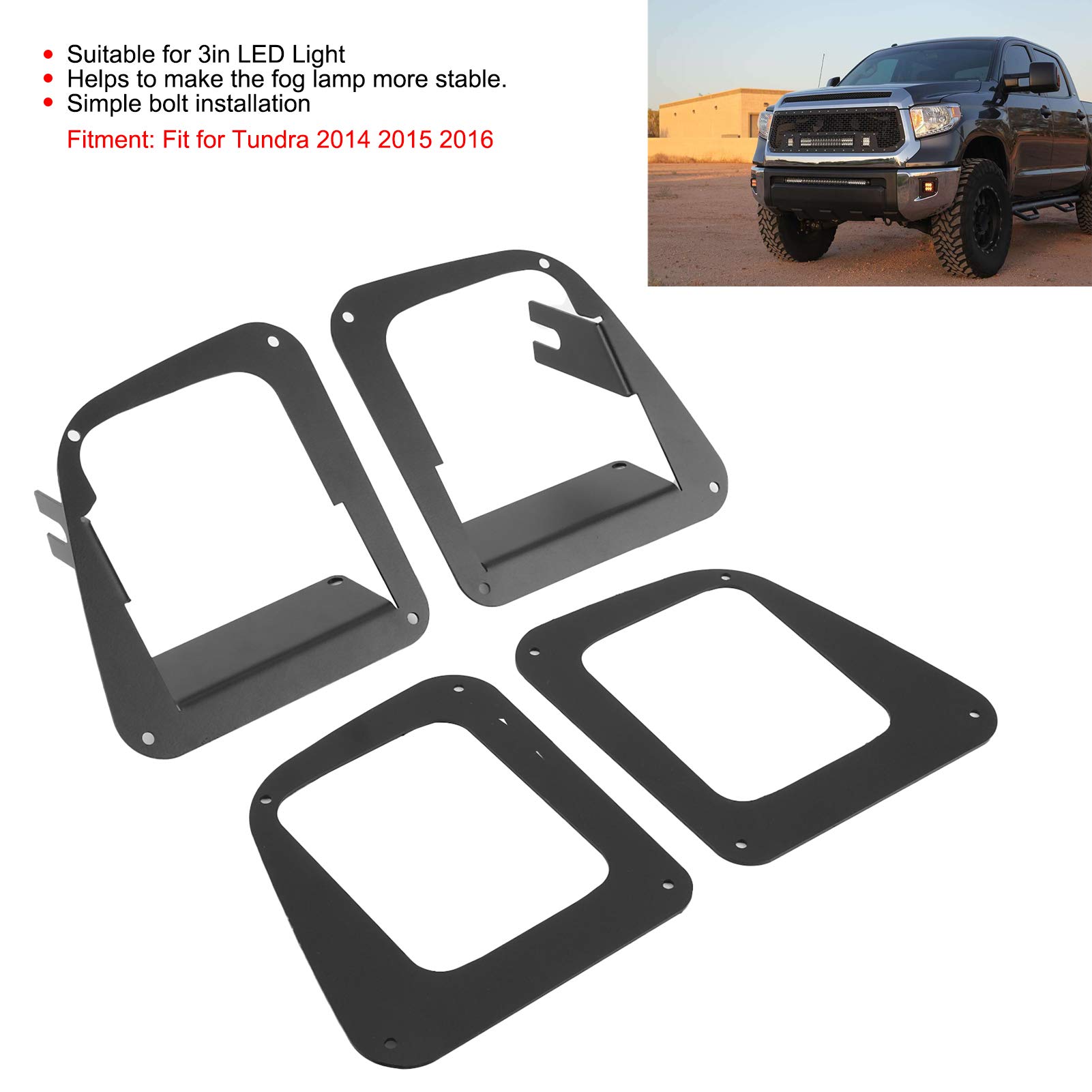 フォグランプ取り付けブラケット4個セット