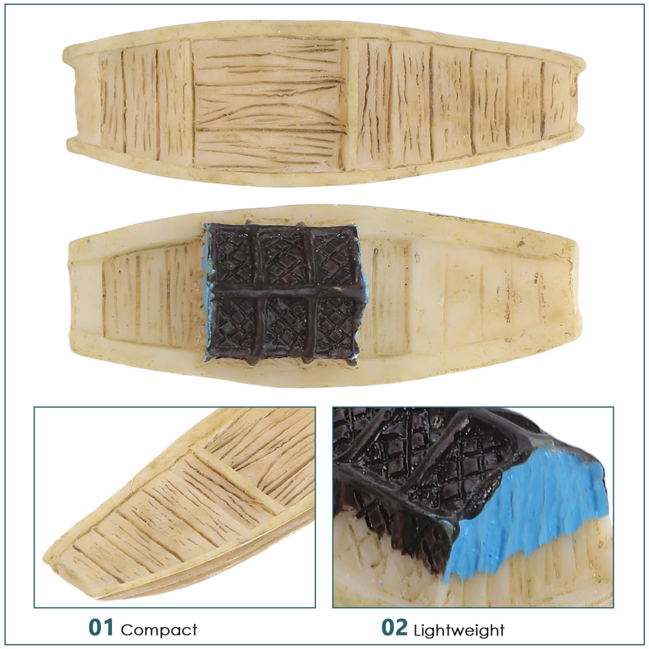 BESPORTBLE 4Pcs Miniature Sailboat Figures - Tiny Plastic Boats For DIY Fairy Gardens & Dioramas