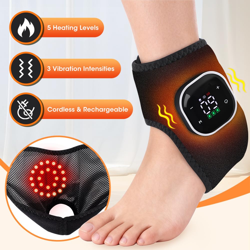 Fussmassagegerät Elektrisch mit Wärme, 3-In-1 Fußmassagegerät,Foot Massager