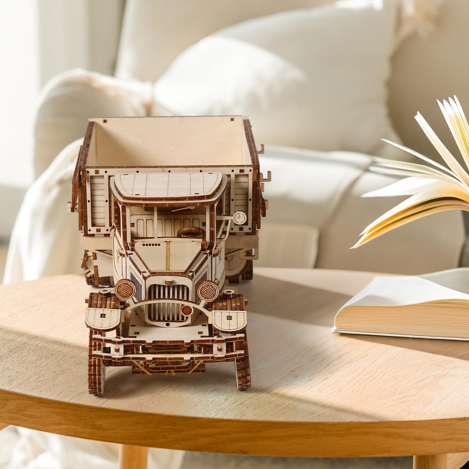 Cuteefun Car en Bois à Construire, Puzzle 3D Bois, Maquette Mécanique pour des Enfants et des Adulte, Idéal pour Les Anniversaires, la Fête des Pères, Noël et Halloween (Réservoir Cuteefun Car en Bois à Construire, Puzzle 3D Bois, Maquette Mécanique pour des Enfants et des Adulte, Idéal pour Les Anniversaires, la Fête des Pères, Noël et Halloween (Réservoir