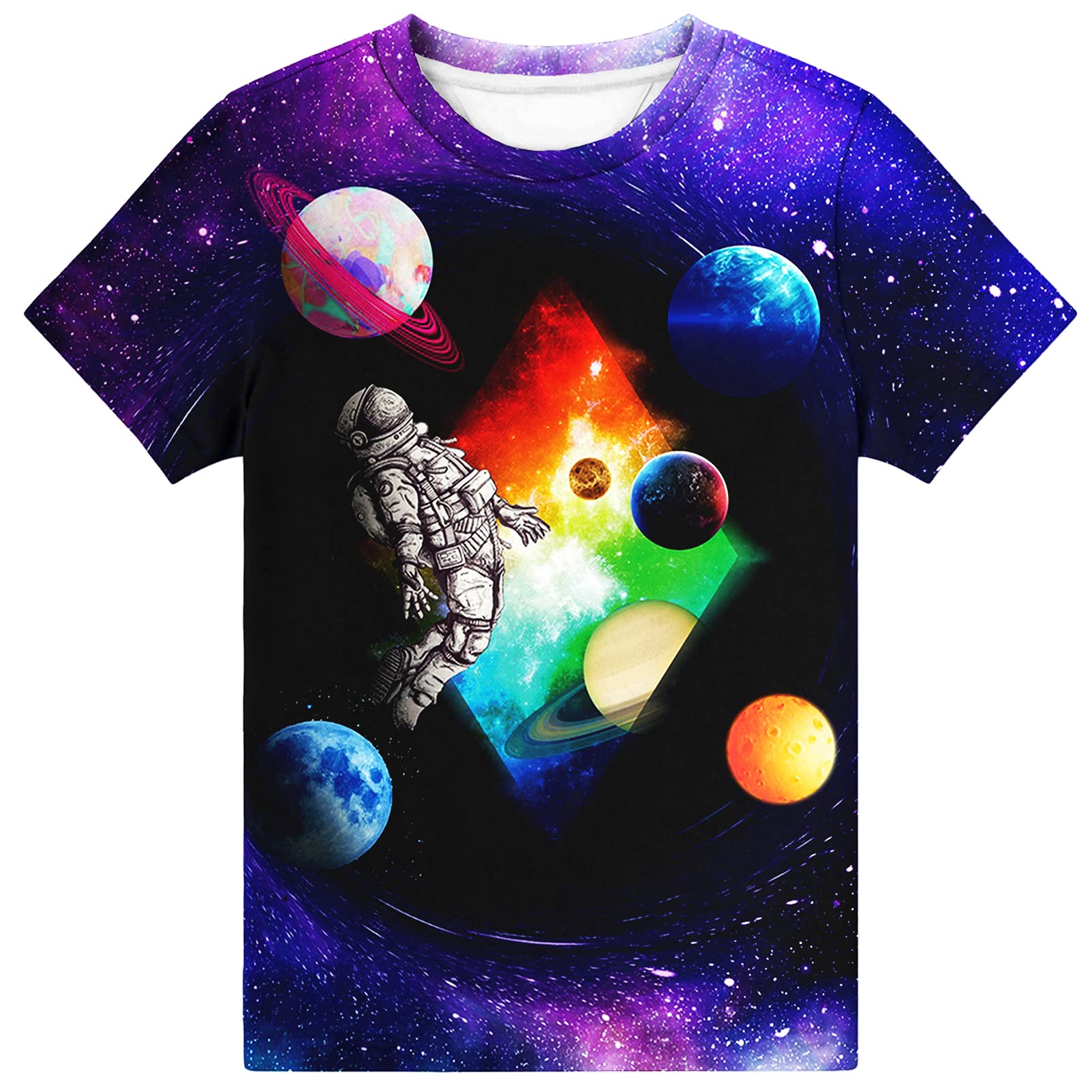 Hgvoetty Boys Girls 3D Shirts Graphic Kids T-Shirt Crewneck Short Sleeve Top Tees for 6-16 Years