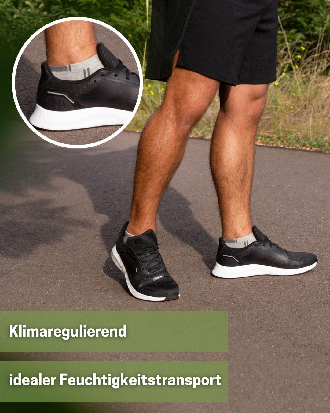 sockenkauf24 12 Paar Herren Sneaker Socken Mehrfarbig Baumwolle