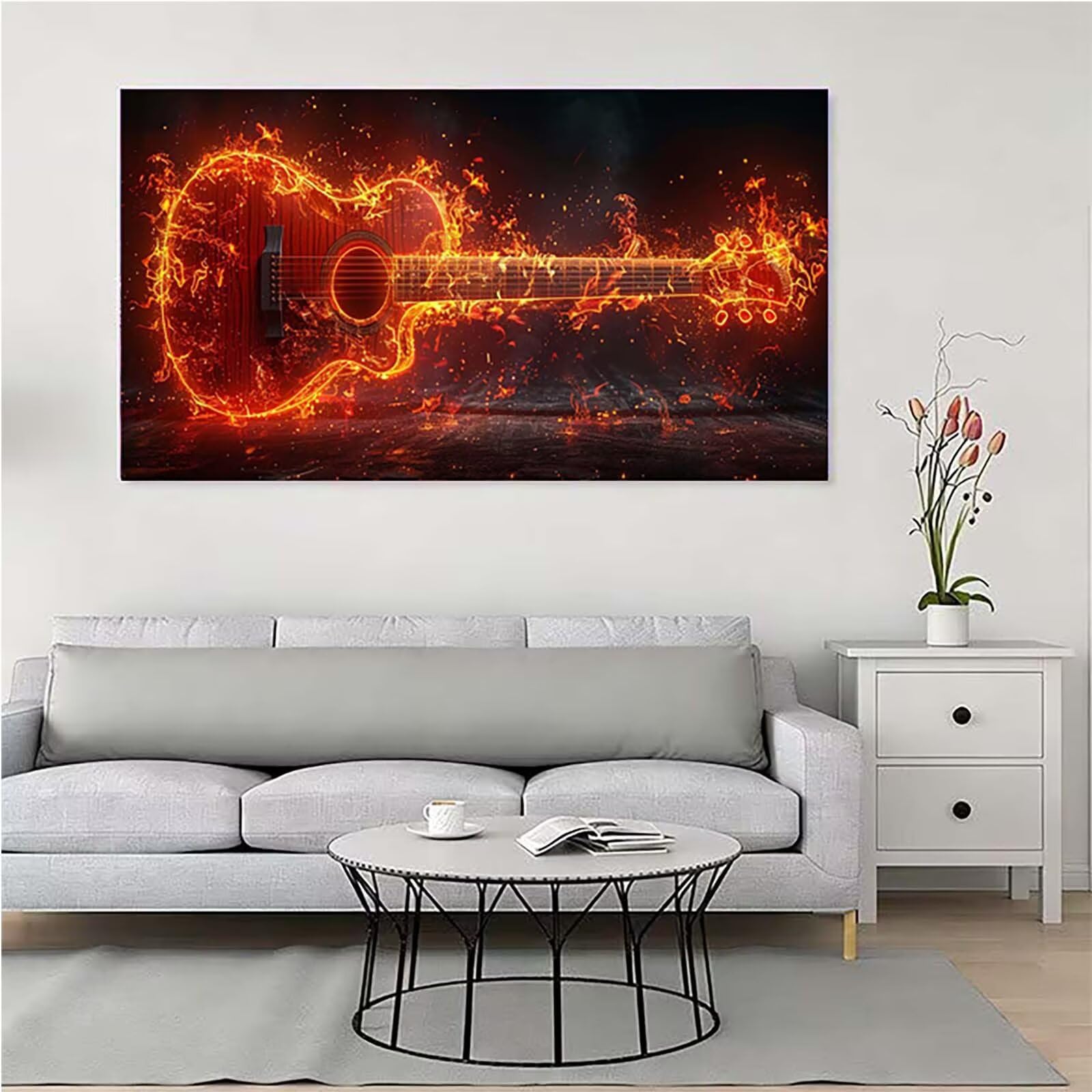 Chitarra Diamond Painting Grandi Dimensioni 80x160cm, Diamond Painting 1-65