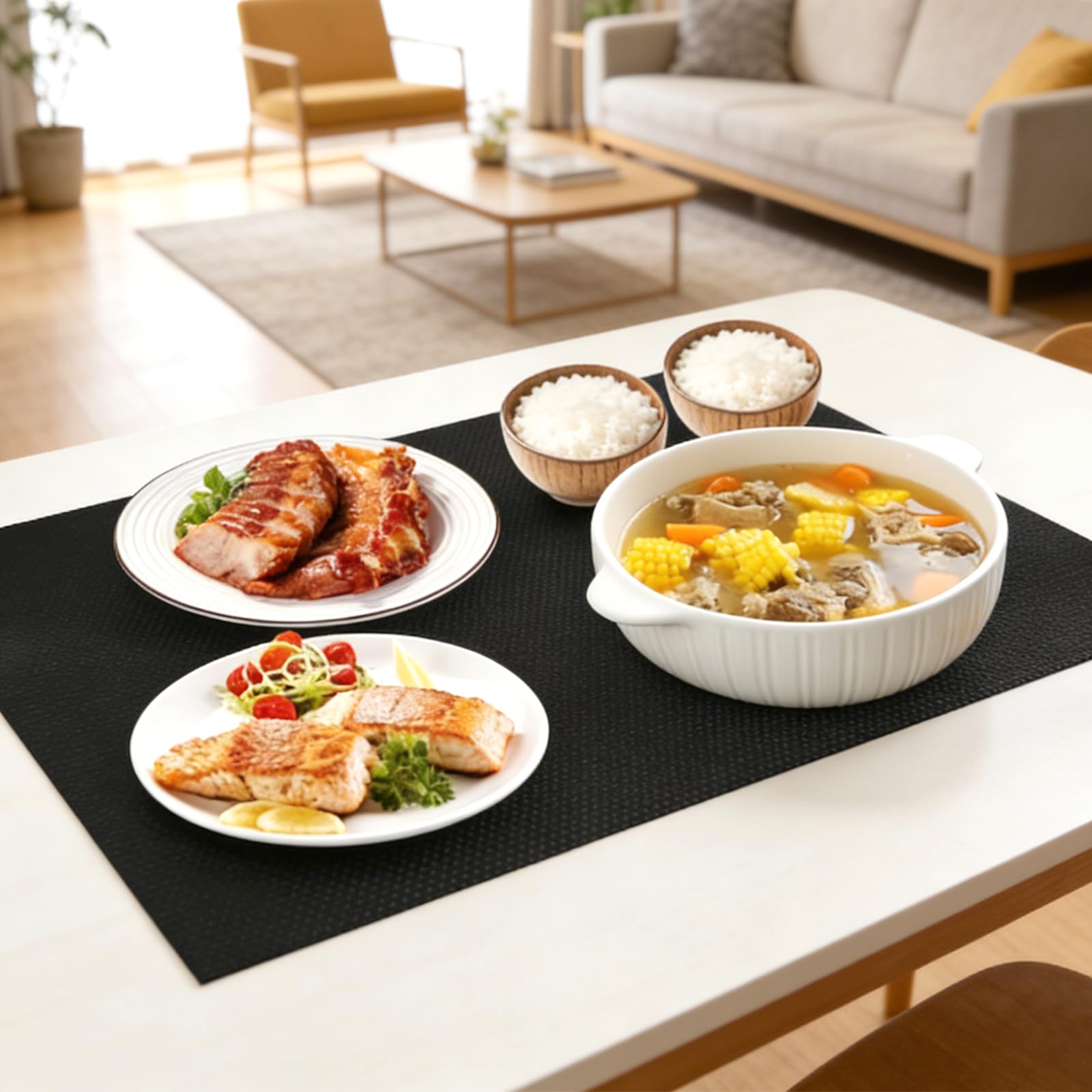 2 Stück Induktionskochfeld Schutzmatte, 2 Größen Kochfeld Schutzmatte | Schwarz Induktionsschutzmatte, Induktion Herdschutz Matte, Zuschneidbar, für Induktionsherd (40 x 60 cm, 54 x 90 cm)