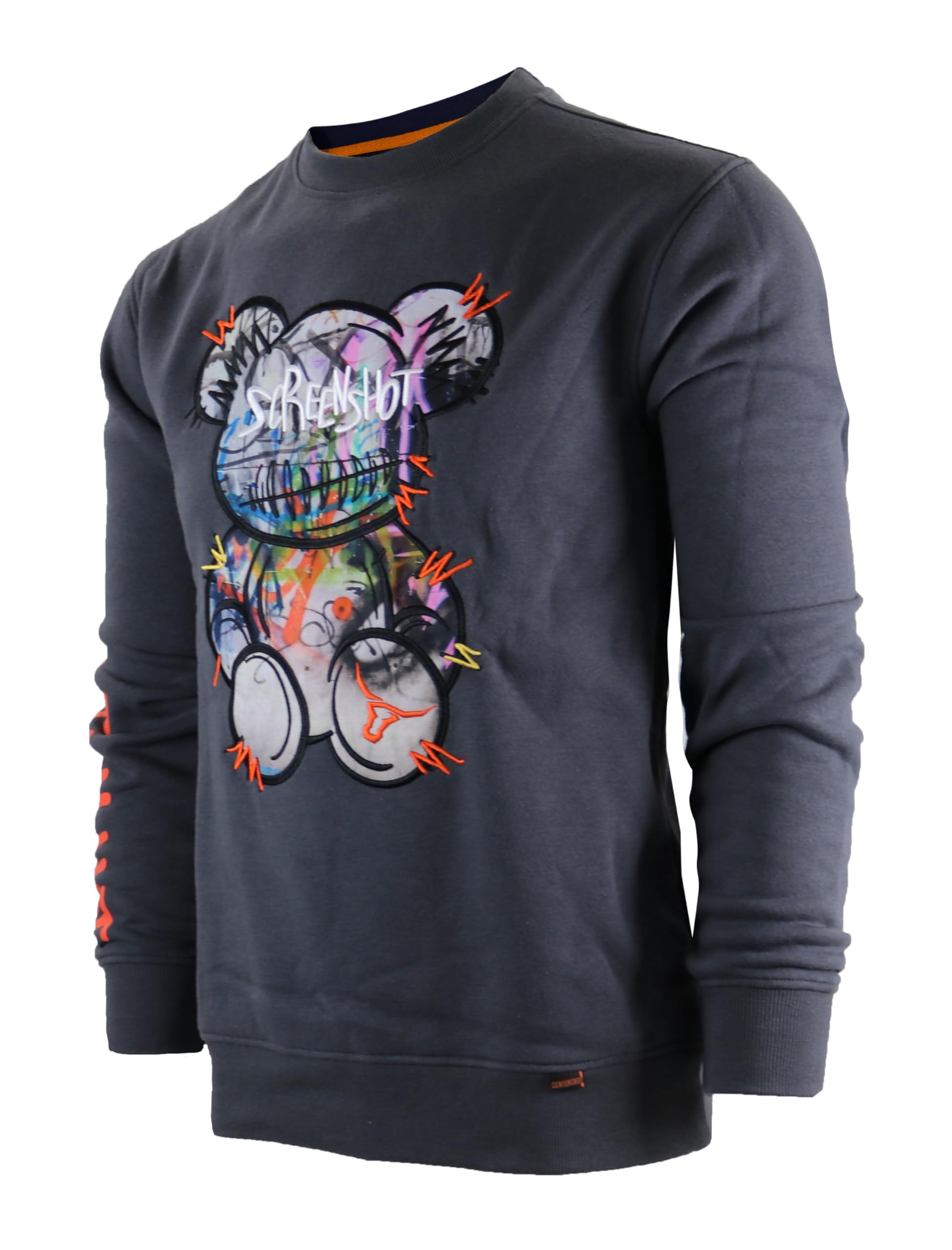 screenshot Mens Urban NYC Graffiti Hip Hop Fleece Pullover Active Fashion Crew Neck Sweatshirt Top-picture-36