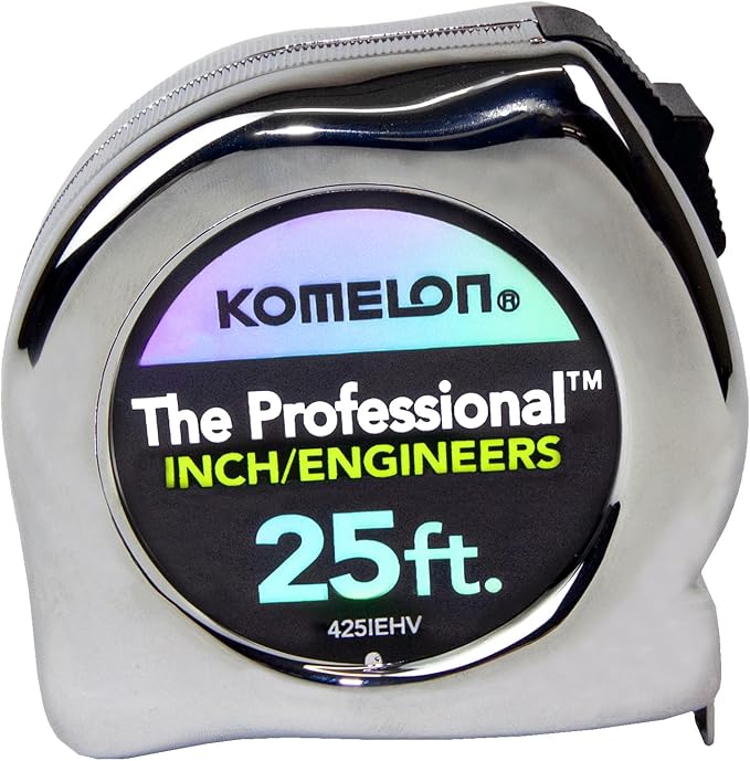 Cinta Métrica Profesional Komelon 25 pies x 1 pulgada, Alta Visibilidad miniatura 3