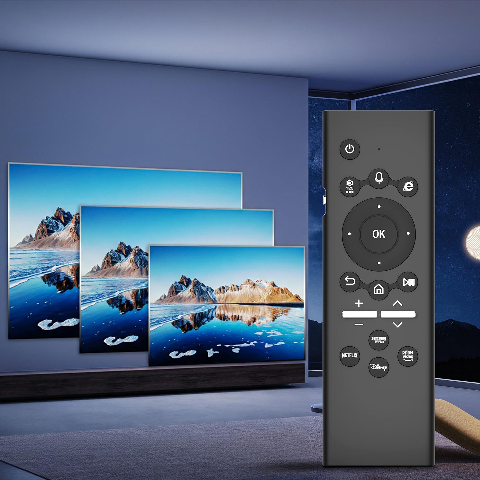 Telecomando universale per Smart TV con tastiera retroilluminata Controllo vocale wireless per modelli TV 2019-2024