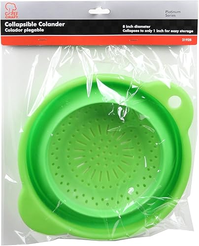 Miniatura 2 de Chef Craft Colador de plástico de silicona seleccionado, 8 pulgadas, el color puede variar
