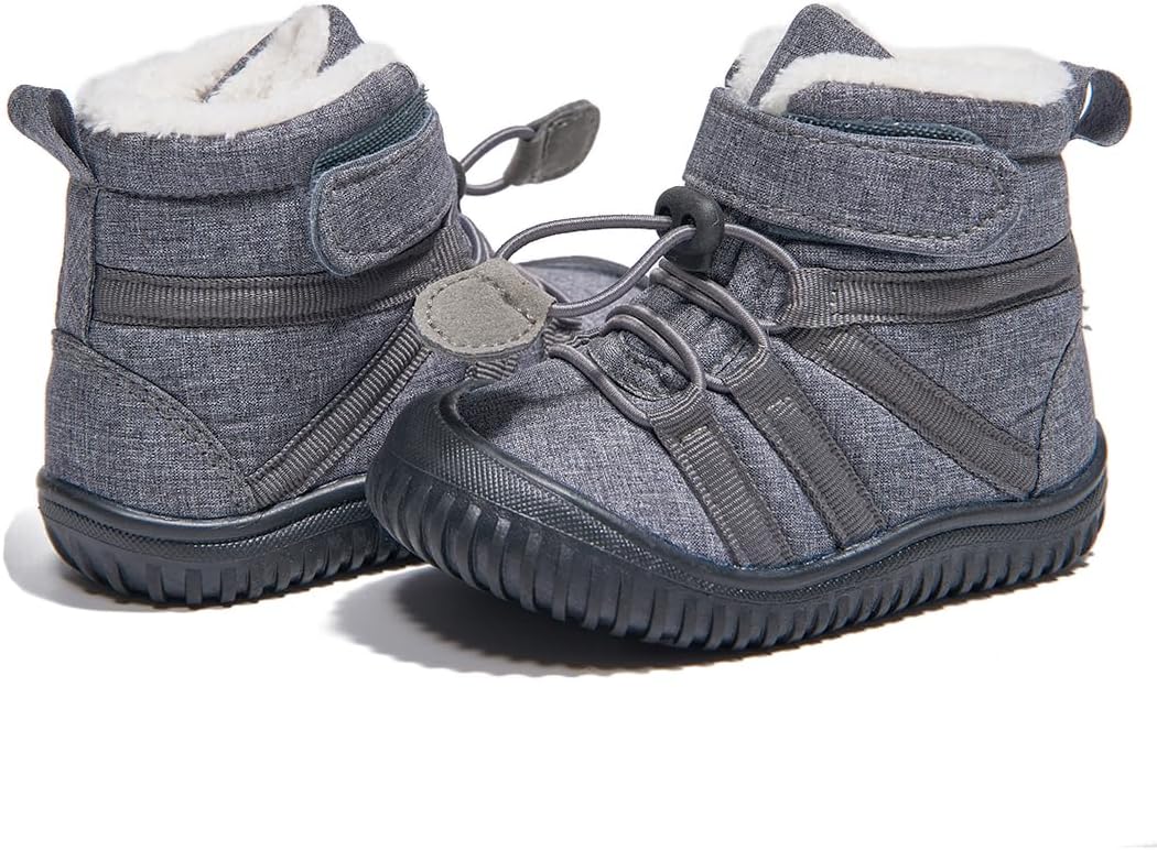 Newsonet Toddler Winter Snow Boots Boys Girls Cold Weather Baby Faux Fur Shoes (Infant/Toddler/) - Image 2