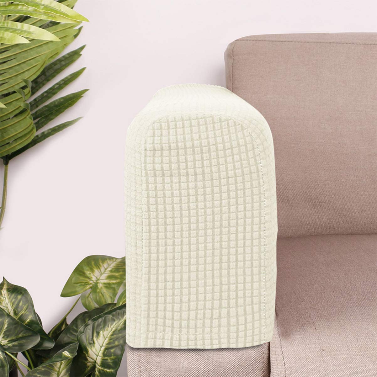 Fodere Per Braccioli Divano Set Da 2 – Elasticizzate, Lavabili, Antipolvere, Adatte A Braccioli Curvi E Quadrati (Grigio Blu, Misura L)