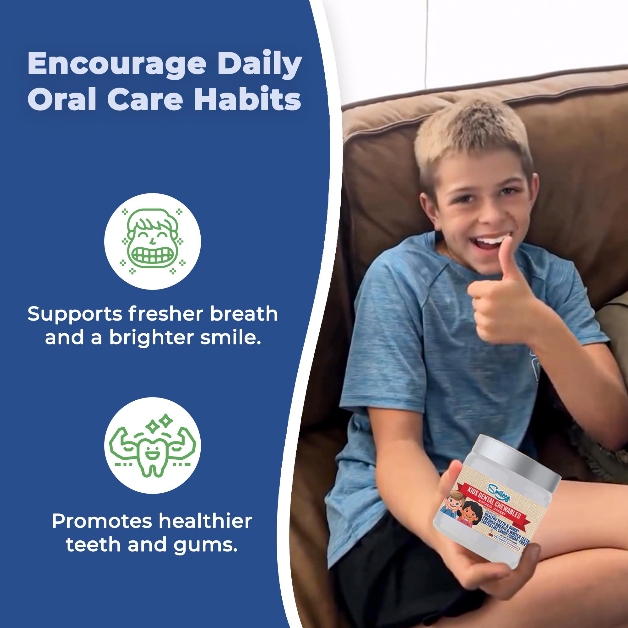 Amazon.com: Smileez Healthy Mouth & Happy Gut Chewables for Kids
