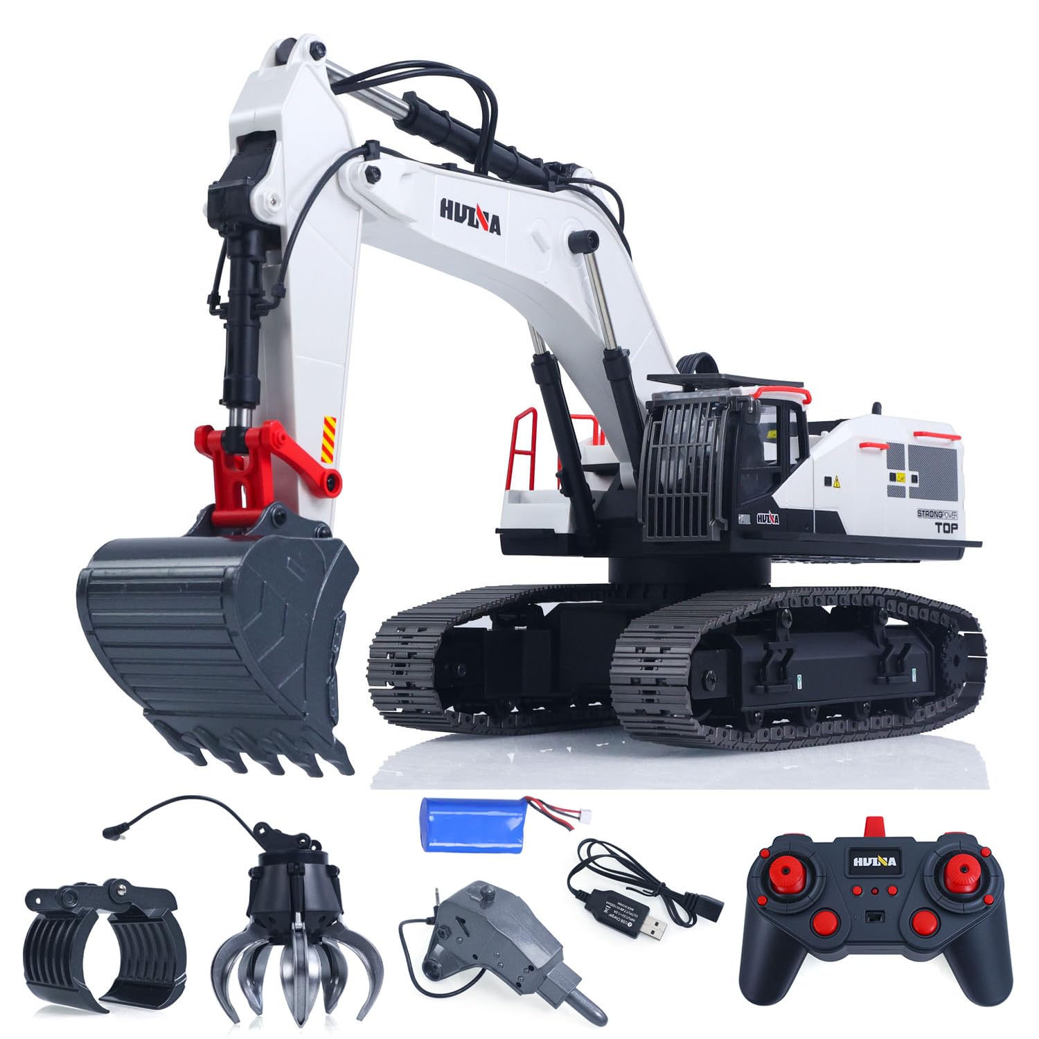新品HuiNa Toys 1594  22CH 1/14 RC ショベルカー Amazon.com: HUINA 1594 Metal RC 1:14 Excavator 28 Channels Digger