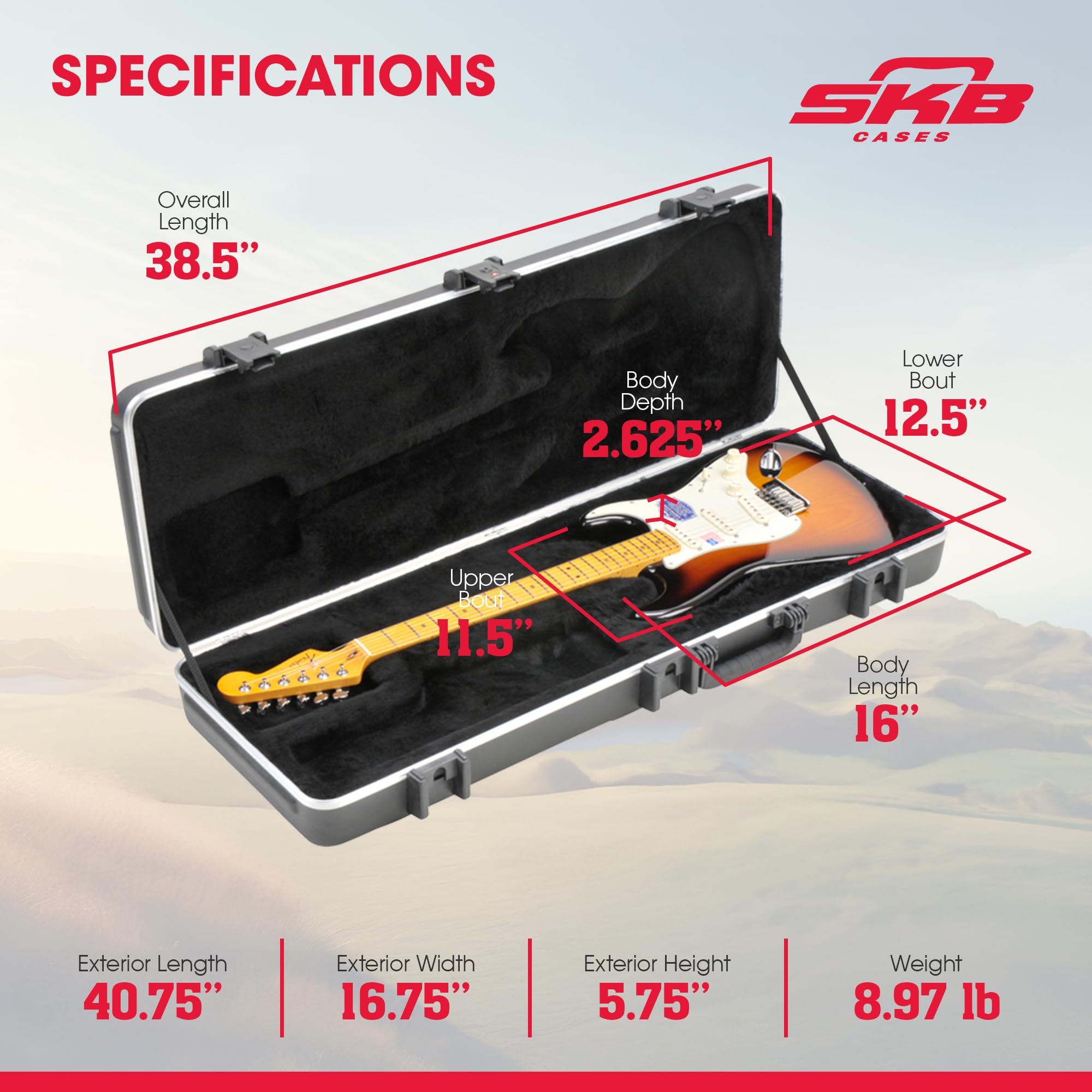 Amazon | SKB(エスケービー) SKB-66PRO ストラト/テレキャス 用 ABS