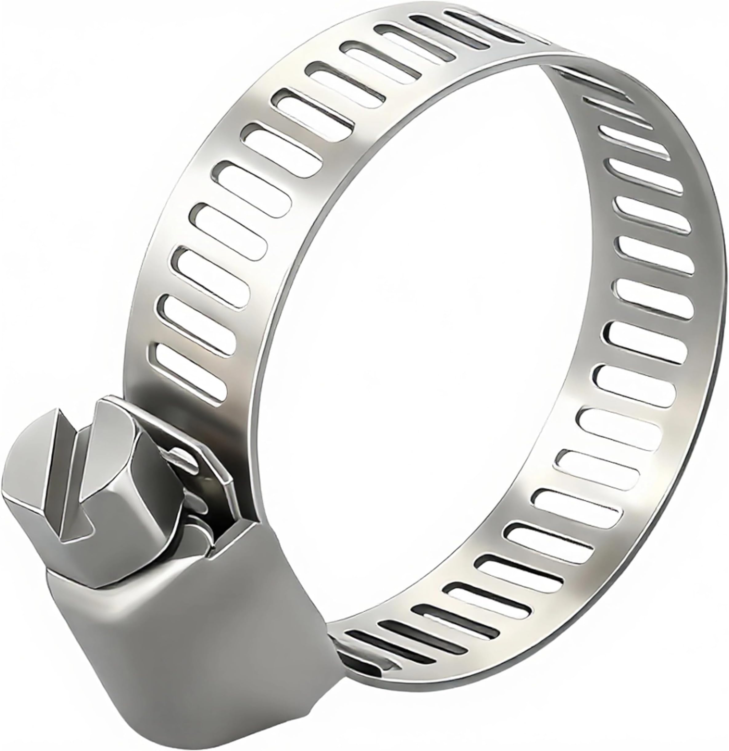 30 Pcs 3/8"~5/8"(10-16mm) 304 Stainless Steel Hose Clamps-Worm Drive Clamps for Fuel Line, Automotive, Oil Pipe, Gas Line, Water Hose, HVAC Systems