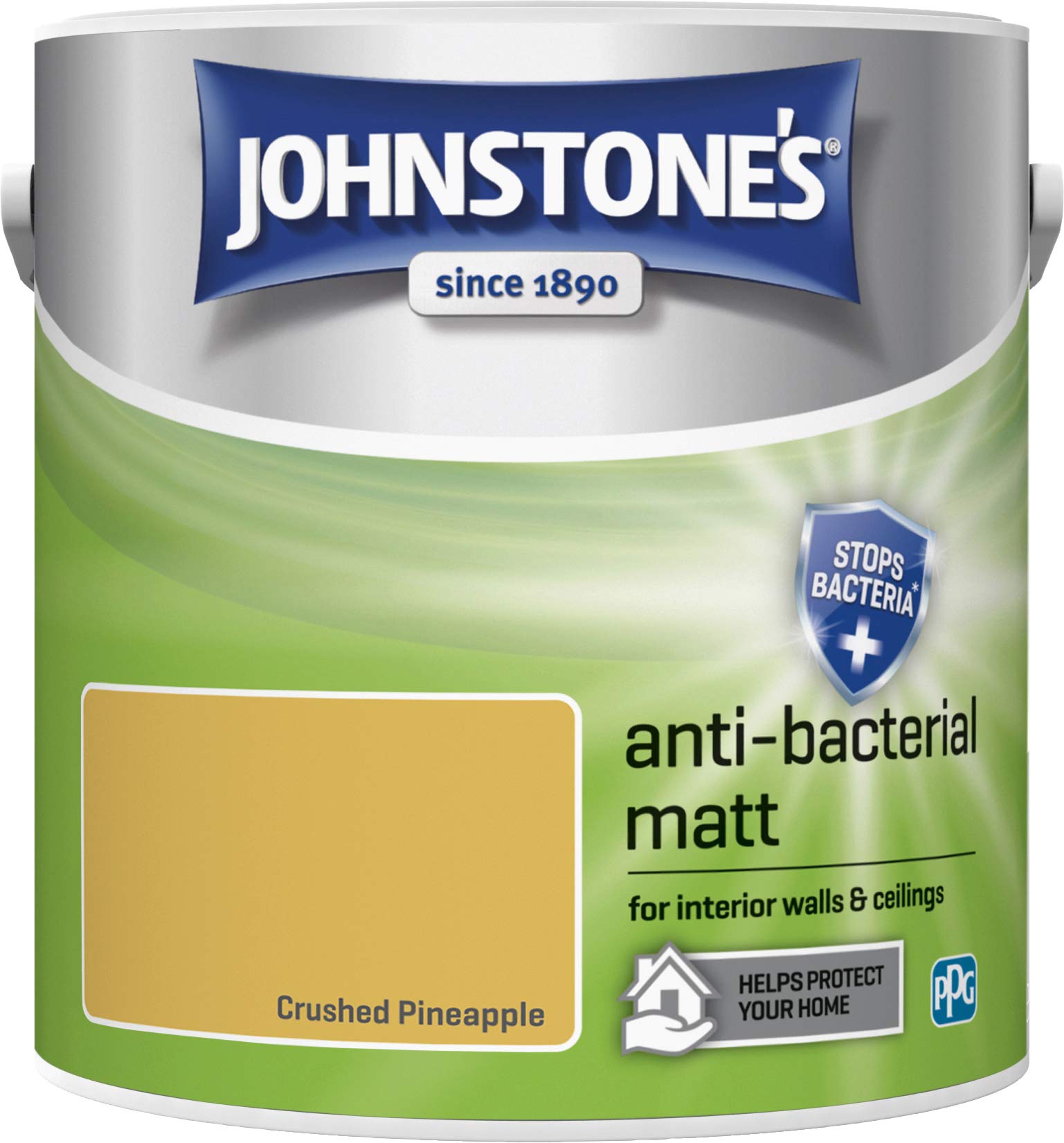 Johnstones Anti Bacterial Matt Emulsion - Summer Storm - 2.5L - Grey