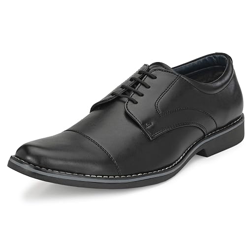 Centrino Black Pointed Toe Derby Shoes