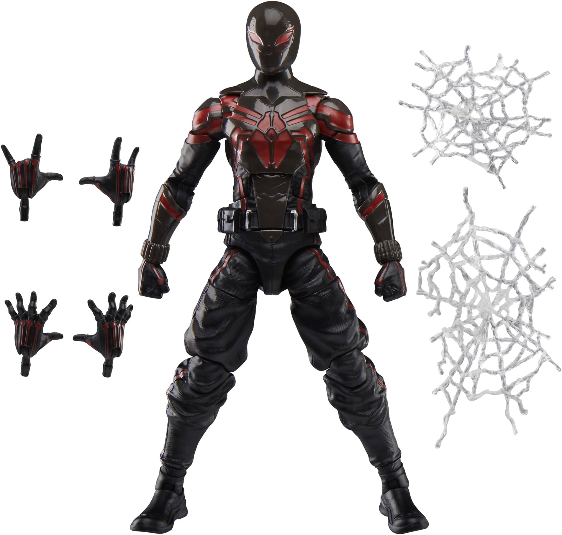 Legends Series Gamerverse Miles Morales Brooklyn 2099 Suit, Spider-Man 2 Video Game -Inspired Collectible 6 Inch Action Figure