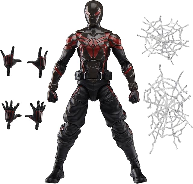 Marvel Legends Series Gamerverse Miles Morales Brooklyn 2099 Suit, Spider-Man 2 Video Game-Inspired Collectible 6 Inch Action Figure