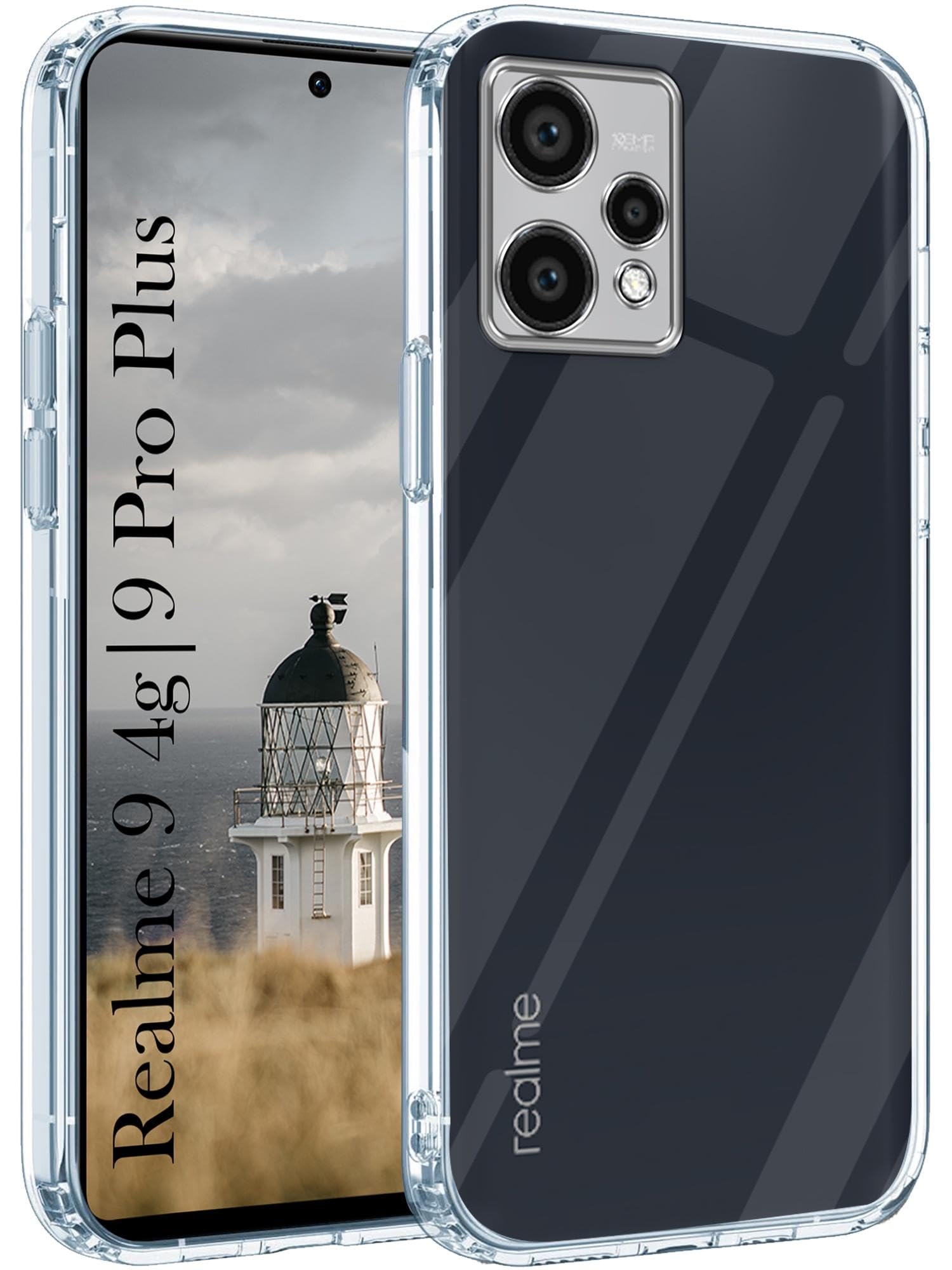 Jkobi Back Cover for Realme 9 Pro Plus | Realme 9 4G (Silicone Clear Shockproof Case with Camera Protection | Soft and Flexible | Transparent) (B0CTXG49H7) Amazon Price History, Amazon Price Tracker
