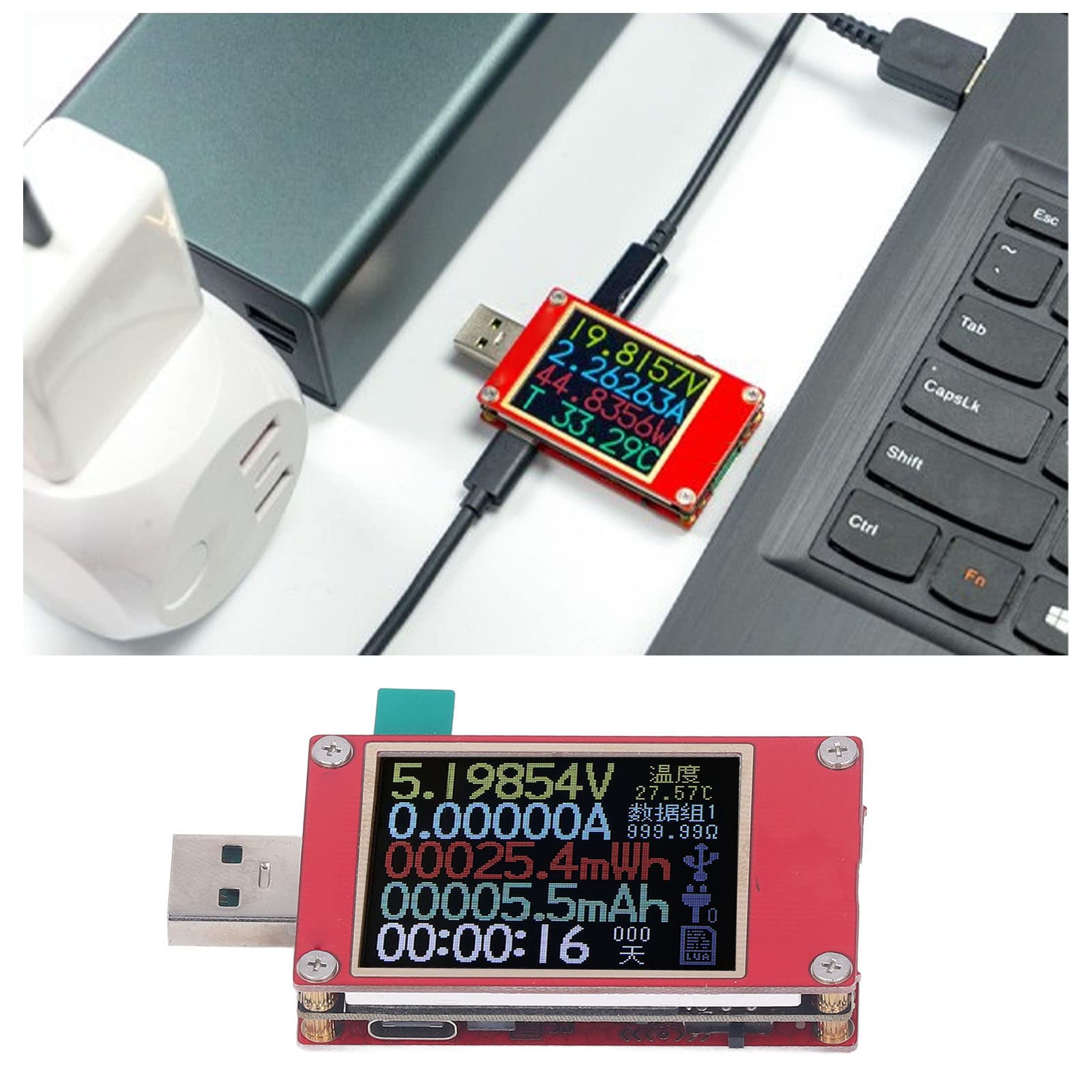 Tester Miernika USB PD Dynamiczne Monitorowanie Tester Napięcia i Pojemności Prądu Ładowarka Lekarz Kontroler Akumulatora USB Woltomierz Spustowy Amperomierz Multimetr Szybkie ładowanie ze Stali Nierd