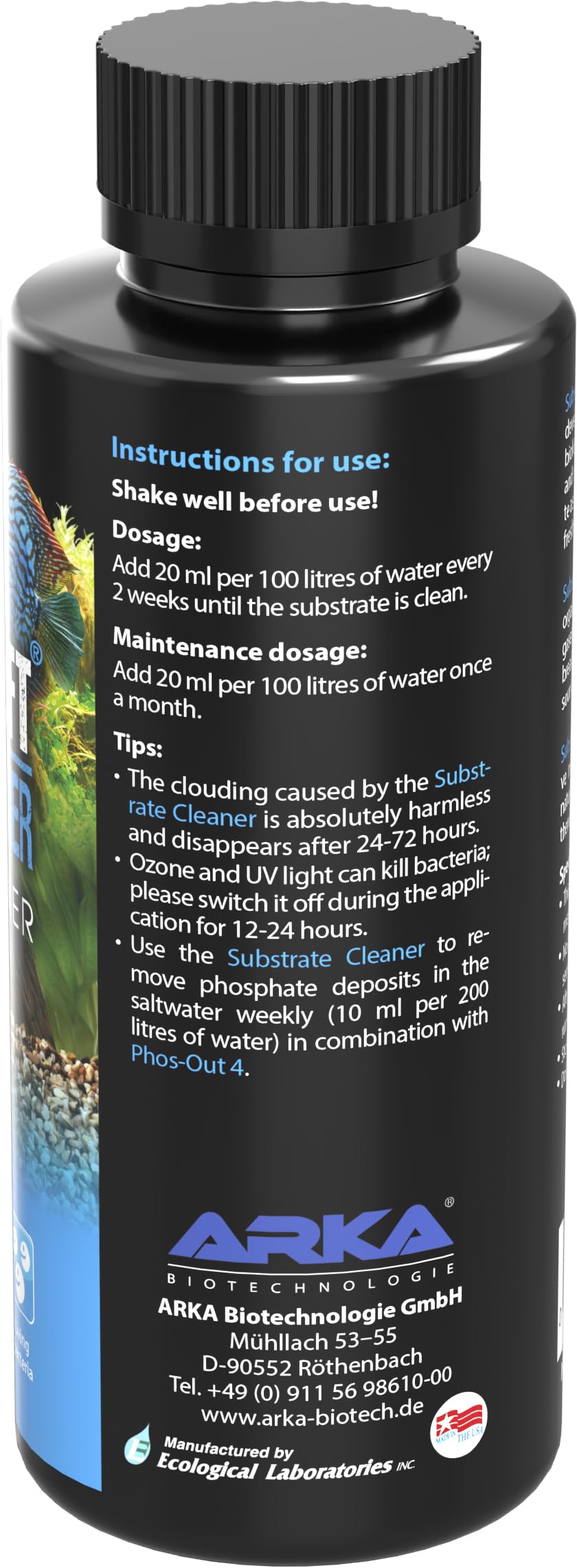 Aquarium substrate cleaner, ARKA Substrate Cleaner 118 ml, removes sludge & detritus from gravel & substrate - Image 3
