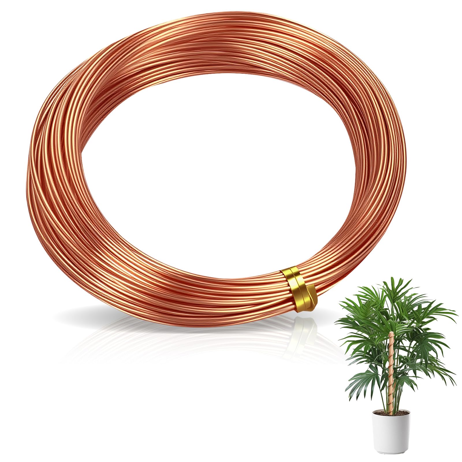 Produktbild von T2 Kupferdraht 1mm X 20m – Reiner Kupferdraht Für Elektrik, Schmuck, Modellbau & Schneckenschutz – Flexibel & Hochleitfähig