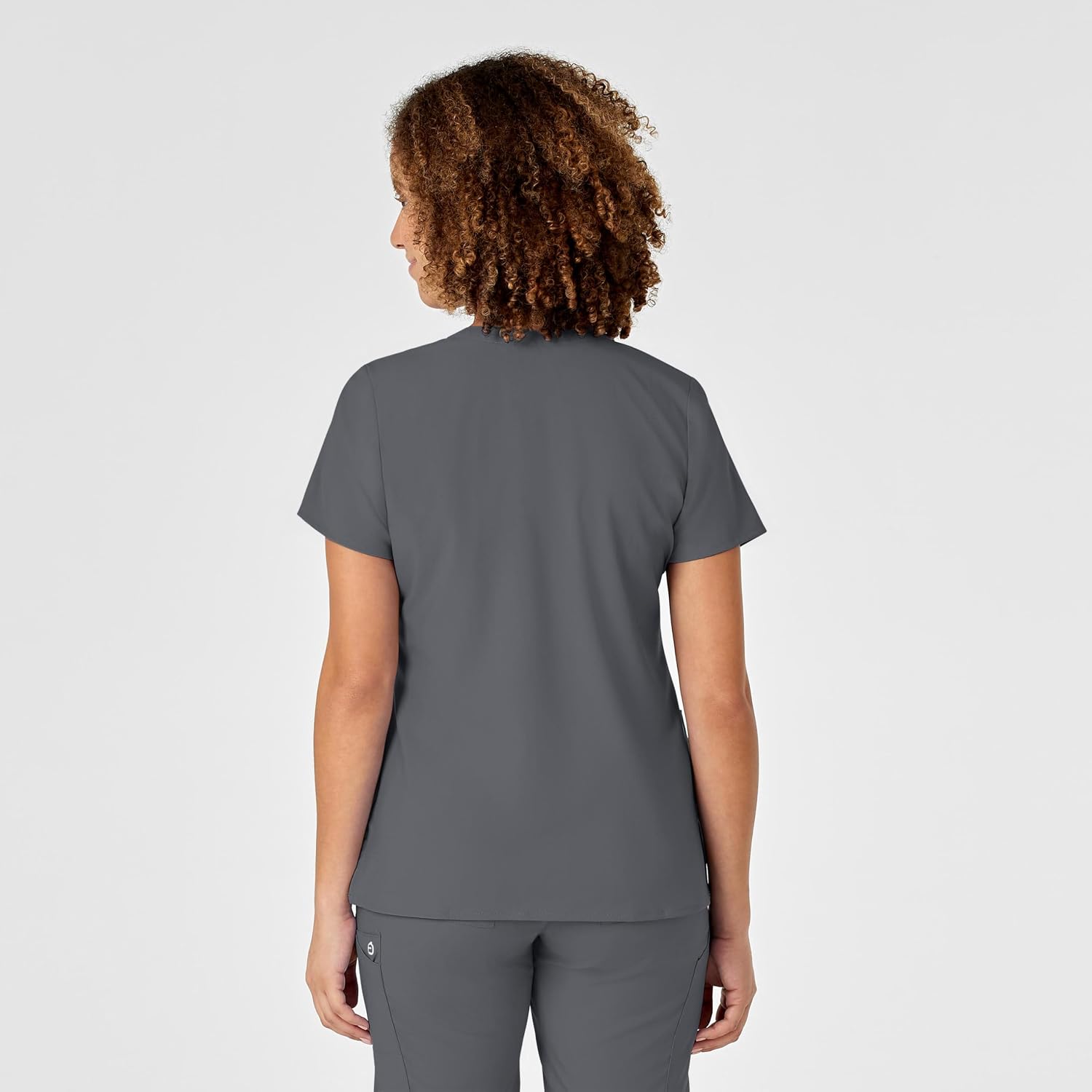 WonderWink Women's Wonderwork Women's Mock Wrap Scrub Top
