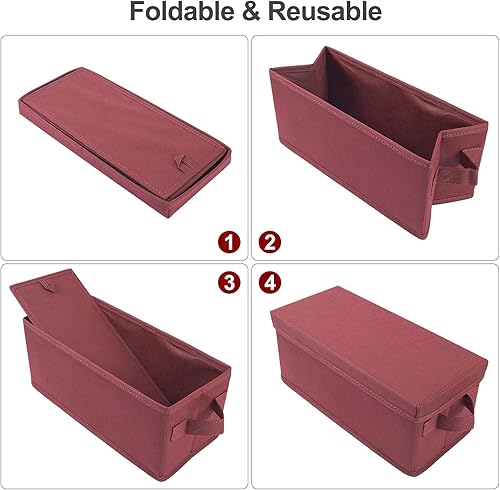 Vista 35 de UENTIP CD Storage Boxes - Pack of 4 CD Case Storage - 13.2" x 5.9" x 5.3", Container Holds 30 CDs in Full Jewel Cases, 60 CDs in Slim Cases, and 165